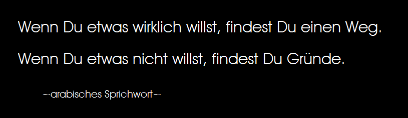 Was ist Deine Blogausrede?