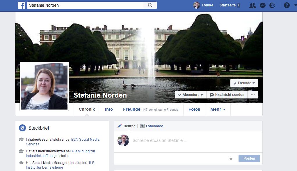 Facebook für Unternehmen_Profil