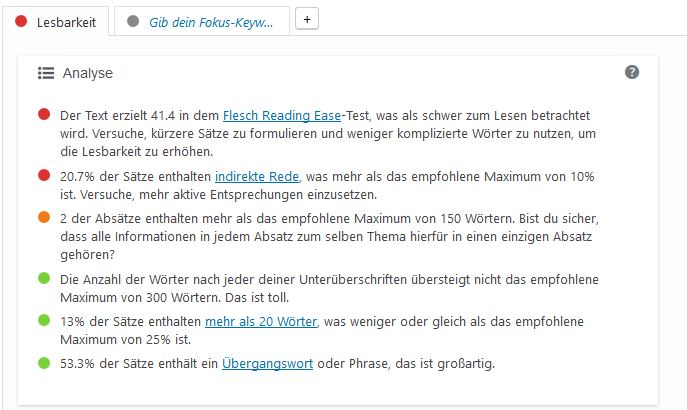 Der Flesch Reading Ease Test