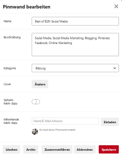 Auf Pinterest anmelden und posten: So geht‘s