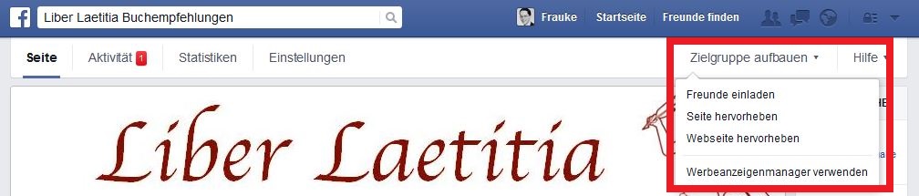 Facebook-Werbeanezige über die Fanseite erstellen