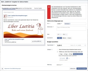 Facebook-Werbeanzeige zum Seite hervorheben