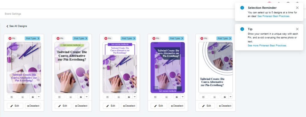 Tailwind Create: Die Canva-Alternative zur Pin-Erstellung?